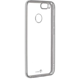 Силиконовый чехол для Huawei Honor 7X Skinbox Silicone Chrome Border 4People Серебряный