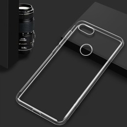 Силиконовый чехол для Huawei Honor 7X Skinbox Slim Silicone 4People Прозрачный