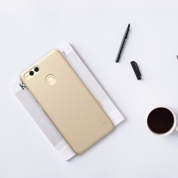 Чехол накладка для Huawei Honor 7X Nillkin Super Frosted Shield Золотой