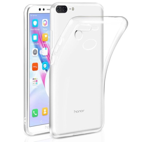 Силиконовый чехол для Huawei Honor 9 Lite TPU 1мм Прозрачный глянцевый