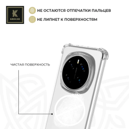Силиконовый чехол для Honor Magic 7 Krieger Mix 1.5мм противоударный Прозрачный