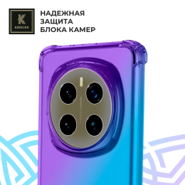 Силиконовый чехол для Honor Magic 7 Krieger Mix 1.5мм противоударный Фиолетово-синий