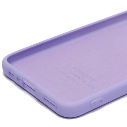 Силиконовый чехол для Honor X8 Soft Matte с микрофиброй Сиреневый