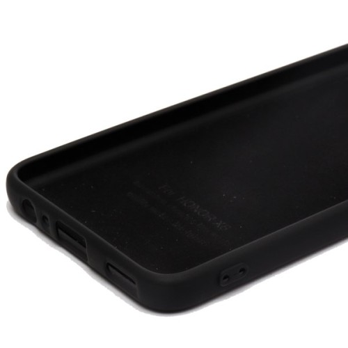 Силиконовый чехол для Honor X8 Soft Matte с микрофиброй Черный