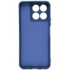 Силиконовый чехол для Honor X8a Soft Matte с микрофиброй Синий