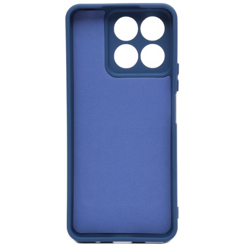 Силиконовый чехол для Honor X8a Soft Matte с микрофиброй Синий