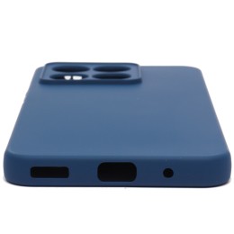 Силиконовый чехол для Honor X8a Soft Matte с микрофиброй Синий