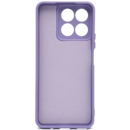 Силиконовый чехол для Honor X8a Soft Matte с микрофиброй Сиреневый