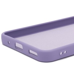 Силиконовый чехол для Honor X8a Soft Matte с микрофиброй Сиреневый