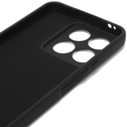 Силиконовый чехол для Honor X8a Soft Matte с микрофиброй Черный