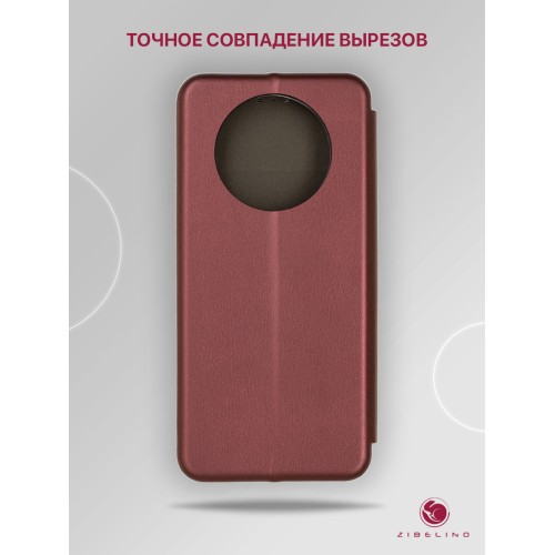 Чехол книжка для Honor X9 Book Cover Бордовый