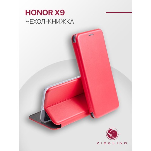 Чехол книжка для Honor X9 Book Cover Красный