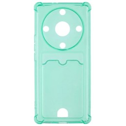 Силиконовый чехол для Honor X9a Silicone Card Holder с защитой камеры Мятный