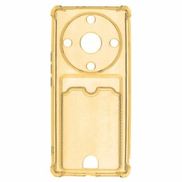 Силиконовый чехол для Honor X9a Silicone Card Holder с защитой камеры Оранжевый