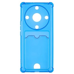 Силиконовый чехол для Honor X9a Silicone Card Holder с защитой камеры Синий