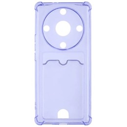 Силиконовый чехол для Honor X9a Silicone Card Holder с защитой камеры Сиреневый