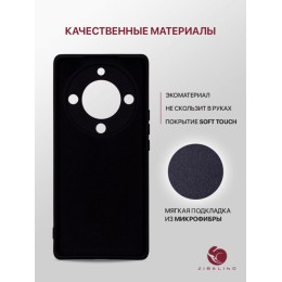 Чехол-накладка для Honor X9a 5G черный Soft Matte с микрофиброй