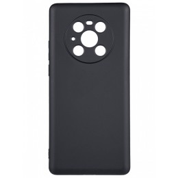 Силиконовый чехол для Huawei Mate 40 Pro TPU 1мм с защитой камеры Черный