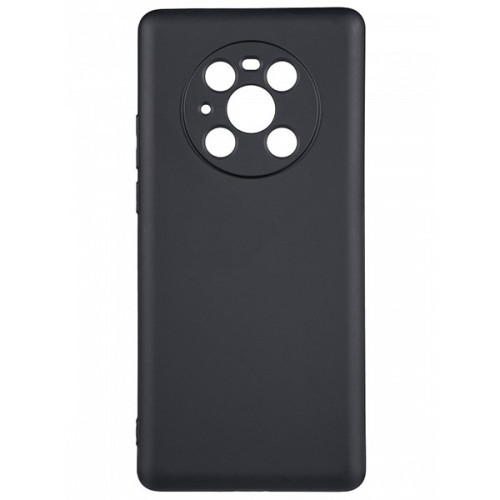 Силиконовый чехол для Huawei Mate 40 Pro TPU 1мм с защитой камеры Черный