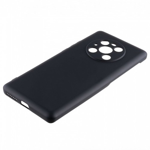 Силиконовый чехол для Huawei Mate 40 Pro TPU 1мм с защитой камеры Черный