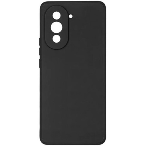 Силиконовый чехол для Huawei Nova 10 Pro Soft Matte с микрофиброй Черный