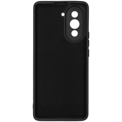 Силиконовый чехол для Huawei Nova 10 Pro Soft Matte с микрофиброй Черный