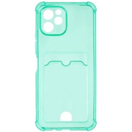 Силиконовый чехол для Huawei Nova Y61 Silicone Card Holder Case с защитой камеры Мятный
