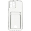 Силиконовый чехол для Huawei Nova Y61 Silicone Card Holder Case с защитой камеры Прозрачный