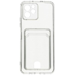 Силиконовый чехол для Huawei Nova Y61 Silicone Card Holder Case с защитой камеры Прозрачный