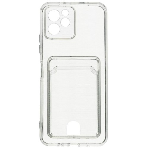 Силиконовый чехол для Huawei Nova Y61 Silicone Card Holder Case с защитой камеры Прозрачный