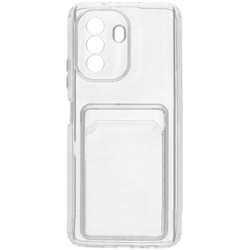 Силиконовый чехол для Huawei Nova Y70 Silicone Card Holder Case Прозрачный