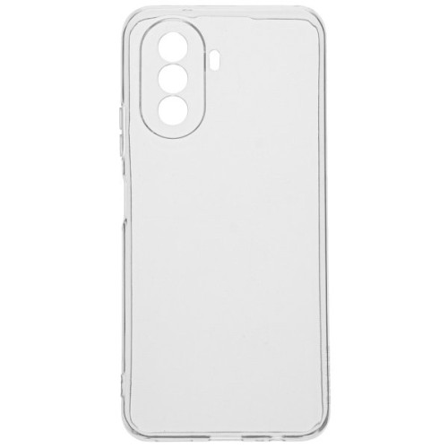 Силиконовый чехол для Huawei Nova Y70 TPU 1мм с защитой камеры Прозрачный глянцевый