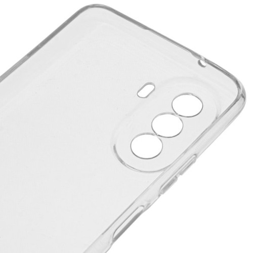 Силиконовый чехол для Huawei Nova Y70 TPU 1мм с защитой камеры Прозрачный глянцевый