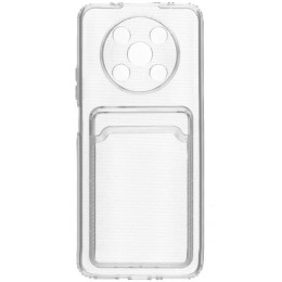 Силиконовый чехол для Huawei Nova Y90 Silicone Card Holder Case с защитой камеры Прозрачный