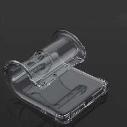 Силиконовый чехол для Huawei P50 TPU 1мм с защитой камеры Прозрачный глянцевый