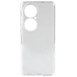Силиконовый чехол для Huawei P50 Pro TPU 1мм с защитой камеры Прозрачный глянцевый