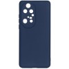 Силиконовый чехол для Huawei P50 Pro Soft Matte с защитой камеры Синий