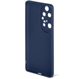 Силиконовый чехол для Huawei P50 Pro Soft Matte с защитой камеры Синий