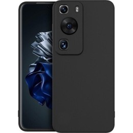 Силиконовый чехол для Huawei P60 Pro TPU mate 1mm с защитой камеры матовый Черный