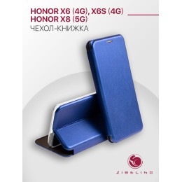 Чехол книжка для Honor X6 Book Cover Синий
