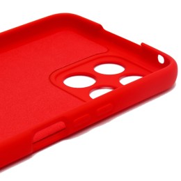 Силиконовый чехол для Honor X6 Soft Matte с микрофиброй Красный
