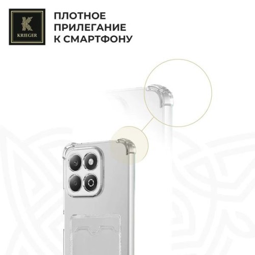 Силиконовый чехол для Honor X6bKrieger Mix 1.5мм противоударный Прозрачный