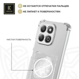 Силиконовый чехол для Honor X6bKrieger Mix 1.5мм противоударный Прозрачный