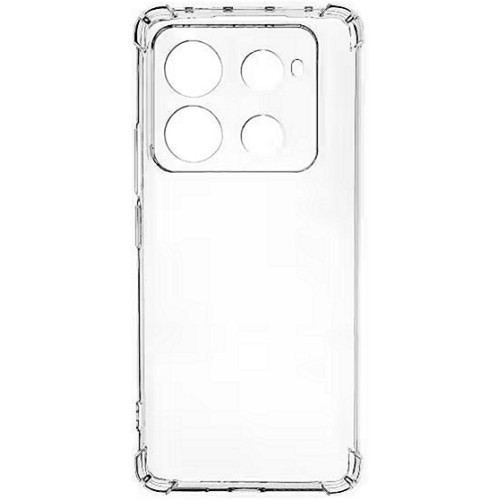 Силиконовый чехол для Infinix Note 40 Pro TPU iBox Crystal с усиленными углами Прозрачный