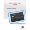Чехол-накладка для Infinix Hot 30i 4G голубой Silicone Card Holder защита камеры