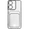 Чехол-накладка для Infinix Hot 30i 4G прозрачный Silicone Card Holder защита камеры