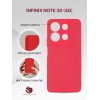 Чехол-накладка для Infinix Note 30 4G красный Soft Matte с микрофиброй