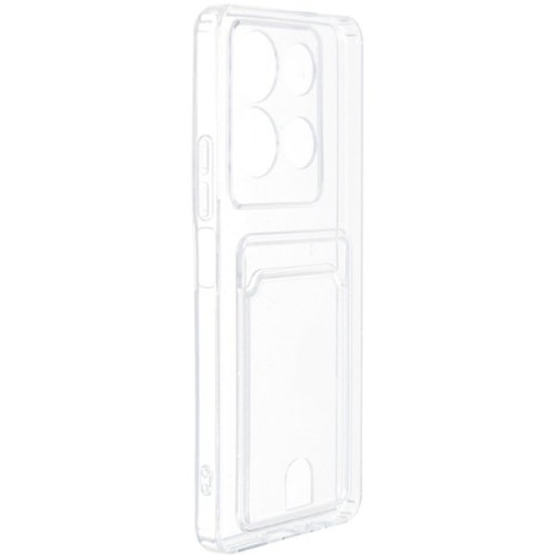 Чехол-накладка для Infinix Note 30 4G прозрачный Silicone Card Holder защита камеры