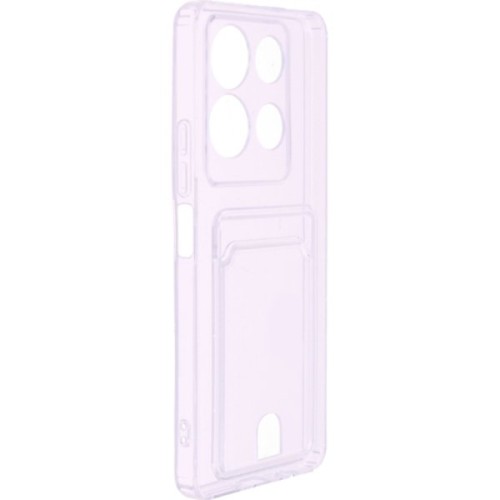 Чехол-накладка для Infinix Note 30 4G сиреневый Silicone Card Holder защита камеры