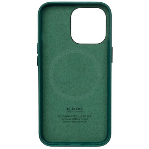 Чехол накладка для Apple iPhone 13 Pro Max K-Doo Noble Collection Magsafe Зеленый